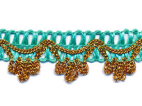 Sierband appelblauwzeegroen met goud ca. 27 mm (ca. 5 meter) Sierband appelblauwzeegroen met goud ca. 27 mm (ca. 5 meter)