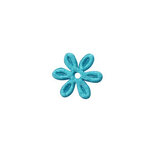 Applicatie bloem petrol satijn effen mini 18 mm (ca. 100 stuks) Applicatie bloem petrol satijn effen mini 18 mm (ca. 100 stuks)