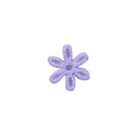 Applicatie bloem lila satijn effen mini 18 mm (ca. 100 stuks) Applicatie bloem lila satijn effen mini 18 mm (ca. 100 stuks)