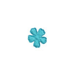 Applicatie bloem petrol satijn effen mini 15 mm (ca. 100 stuks) Applicatie bloem petrol satijn effen mini 15 mm (ca. 100 stuks)