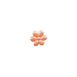 Applicatie bloem zalm/oranje satijn effen mini 10 mm (ca. 100 stuks) Applicatie bloem zalm/oranje satijn effen mini 10 mm (ca. 100 stuks)