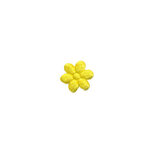Applicatie bloem geel satijn effen mini 10 mm (ca. 100 stuks) Applicatie bloem geel satijn effen mini 10 mm (ca. 100 stuks)