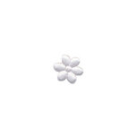 Applicatie bloem wit satijn effen mini 10 mm (ca. 100 stuks) Applicatie bloem wit satijn effen mini 10 mm (ca. 100 stuks)