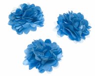 Bloem stof aqua ca. 5 cm (5 stuks) Bloem stof aqua ca. 5 cm (5 stuks)