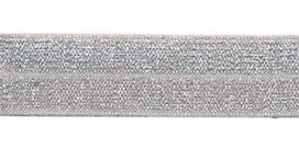 Zilver #201 elastisch biaisband 20 mm (ca. 25 m) Zilver #201 elastisch biaisband 20 mm (ca. 25 m)