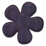 Applicatie bloem donker blauw satijn effen groot 47 mm (ca. 100 stuks) Applicatie bloem donker blauw satijn effen groot 47 mm (ca. 100 stuks)