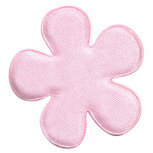 Applicatie bloem licht roze satijn effen groot 47 mm (ca. 100 stuks) Applicatie bloem licht roze satijn effen groot 47 mm (ca. 100 stuks)