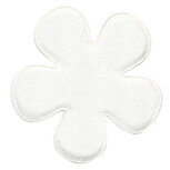 Applicatie bloem creme satijn effen groot 47 mm (ca. 100 stuks) Applicatie bloem creme satijn effen groot 47 mm (ca. 100 stuks)