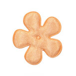 Applicatie bloem zalm/oranje satijn effen middel 35 mm (ca. 100 stuks) Applicatie bloem zalm/oranje satijn effen middel 35 mm (ca. 100 stuks)