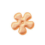Applicatie bloem zalm/oranje satijn effen klein 25 mm (ca. 100 stuks) Applicatie bloem zalm/oranje satijn effen klein 25 mm (ca. 100 stuks)