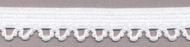 Elastisch kant wit met lusjes sierrandje 12 mm 0382/12C (ca. 10 m) Elastisch kant wit met lusjes sierrandje 12 mm 0382/12C (ca. 10 m)