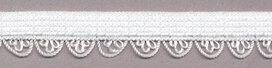 Elastisch kant wit met sierrandje 12 mm 0131/12S (ca. 10 m) Elastisch kant wit met sierrandje 12 mm 0131/12S (ca. 10 m)
