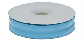 Aqua (#44) blauw gevouwen biaisband 20 mm (20 meter) Aqua (#44) blauw gevouwen biaisband 20 mm (20 meter)