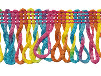 Franjeband gedraaid multicolor ca. 35 mm (ca. 16 meter) Franjeband gedraaid multicolor ca. 35 mm (ca. 16 meter)