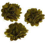 Bloem stof legergroen ca. 5 cm (5 stuks) Bloem stof legergroen ca. 5 cm (5 stuks)