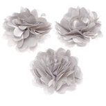 Bloem stof zilvergrijs ca. 5 cm (5 stuks) Bloem stof zilvergrijs ca. 5 cm (5 stuks)