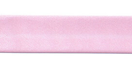 Roze gevouwen satijnen biaisband 20 mm (25 meter) Roze gevouwen satijnen biaisband 20 mm (25 meter)