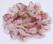 Bloem XL mix tule en bloemenprint stof roze ca. 12 cm (5 stuks) Bloem XL mix tule en bloemenprint stof roze ca. 12 cm (5 stuks)