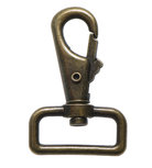 Metalen musketonhaak/sleutelhanger bronskleurig ZWAAR 30 mm (10 stuks) Metalen musketonhaak/sleutelhanger bronskleurig ZWAAR 30 mm (10 stuks)