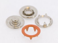 Babydrukker zalm/oranje 9 mm, type #122 (ca. 100 stuks) Babydrukker zalm/oranje 9 mm, type #122 (ca. 100 stuks)