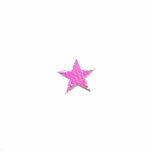 Applicatie glim ster wit/roze mini 13 mm (ca. 100 stuks) Applicatie glim ster wit/roze mini 13 mm (ca. 100 stuks)
