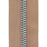 Metalen rits beige/zandkleurig #573 met aluminium tanden maat 5 (ca. 5 m) Metalen rits beige/zandkleurig #573 met aluminium tanden maat 5 (ca. 5 m)