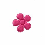 Applicatie bloem fuchsia satijn effen klein 20 mm (ca. 100 stuks) Applicatie bloem fuchsia satijn effen klein 20 mm (ca. 100 stuks)