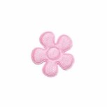 Applicatie bloem licht roze satijn effen klein 20 mm (ca. 100 stuks) Applicatie bloem licht roze satijn effen klein 20 mm (ca. 100 stuks)