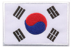 Opstrijkbare applicatie vlag Zuid Korea L (5 stuks) Opstrijkbare applicatie vlag Zuid Korea L (5 stuks)