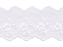 Broderie wit KATOEN 50 mm #15900 (ca. 13,5 m) Broderie wit KATOEN 50 mm #15900 (ca. 13,5 m)
