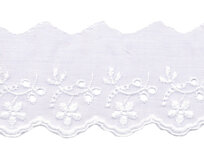 Broderie wit KATOEN 50 mm #18952 (ca. 13,5 m) Broderie wit KATOEN 50 mm #18952 (ca. 13,5 m)