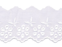 Broderie wit KATOEN 50 mm #39349 (ca. 13,5 m) Broderie wit KATOEN 50 mm #39349 (ca. 13,5 m)