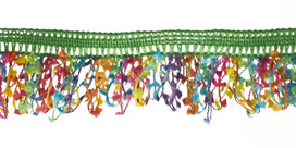Elastisch franjeband met multicolor mini kwastjes regenboog ca. 30 mm (ca. 10 meter) Elastisch franjeband met multicolor mini kwastjes regenboog ca. 30 mm (ca. 10 meter)