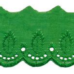 Broderie groen 50 mm (ca. 13,5 m) Broderie groen 50 mm (ca. 13,5 m)