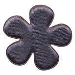 Applicatie bloem antraciet satijn effen groot 47 mm (ca. 100 stuks) Applicatie bloem antraciet satijn effen groot 47 mm (ca. 100 stuks)