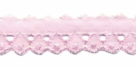 Broderie licht roze 20 mm (ca. 13,5 m) Broderie licht roze 20 mm (ca. 13,5 m)