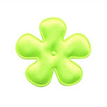 Applicatie bloem NEON geel/groen satijn effen middel 35 mm (ca. 100 stuks) Applicatie bloem NEON geel/groen satijn effen middel 35 mm (ca. 100 stuks)