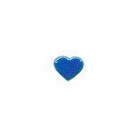 Applicatie glim hart blauw mini 12x10 mm (ca. 100 stuks) Applicatie glim hart blauw mini 12x10 mm (ca. 100 stuks)