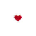 Applicatie glim hart rood mini 12x10 mm (ca. 100 stuks) Applicatie glim hart rood mini 12x10 mm (ca. 100 stuks)