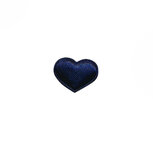 Applicatie hart donker blauw satijn effen mini 15x12 mm (ca. 100 stuks) Applicatie hart donker blauw satijn effen mini 15x12 mm (ca. 100 stuks)