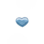 Applicatie hart licht blauw satijn effen mini 15x12 mm (ca. 100 stuks) Applicatie hart licht blauw satijn effen mini 15x12 mm (ca. 100 stuks)