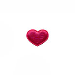 Applicatie hart fuchsia satijn effen mini 15x12 mm (ca. 100 stuks) Applicatie hart fuchsia satijn effen mini 15x12 mm (ca. 100 stuks)