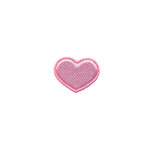 Applicatie hart licht roze satijn effen mini 15x12 mm (ca. 100 stuks) Applicatie hart licht roze satijn effen mini 15x12 mm (ca. 100 stuks)