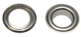 Nestels 14 mm (maat #28) vernikkeld messing (ca. 50 sets) Nestels 14 mm (maat #28) vernikkeld messing (ca. 50 sets)