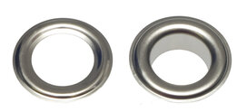 Nestels 14 mm (maat #28) vernikkeld staal (ca. 50 sets) Nestels 14 mm (maat #28) vernikkeld staal (ca. 50 sets)