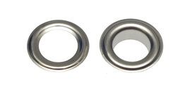 Nestels 10 mm (maat #25) vernikkeld staal (ca. 50 sets) Nestels 10 mm (maat #25) vernikkeld staal (ca. 50 sets)