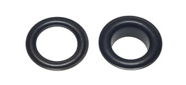 Nestels 10 mm (maat #25) zwart staal (ca. 50 sets) Nestels 10 mm (maat #25) zwart staal (ca. 50 sets)