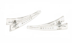 Kunststof alligatorknip doorzichtig 6,5 cm (10 stuks) Kunststof alligatorknip doorzichtig 6,5 cm (10 stuks)