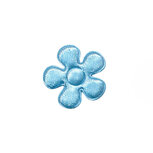 Applicatie bloem licht blauw satijn effen klein 20 mm (ca. 100 stuks) Applicatie bloem licht blauw satijn effen klein 20 mm (ca. 100 stuks)