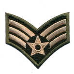 Opstrijkbare applicatie army wing met ster (5 stuks) Opstrijkbare applicatie army wing met ster (5 stuks)